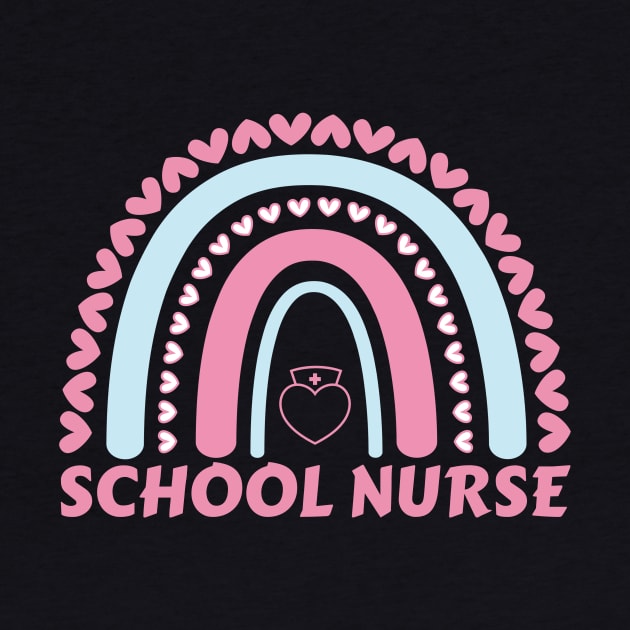 School Nurse Rainbow Leopard Appreciation Nursing For Women by Quardilakoa